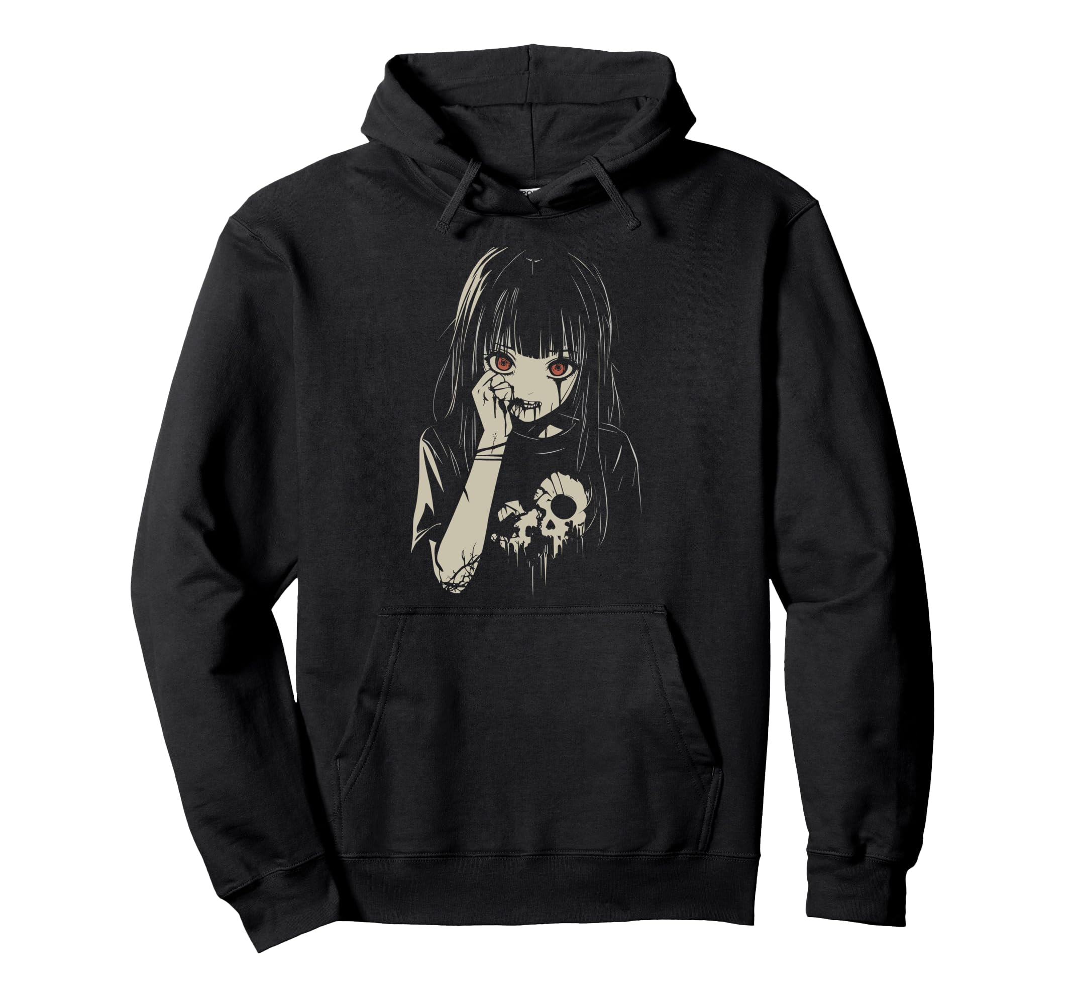 Anime Horror Aesthetic Soft Grunge Hoodie - Casual Everyday Wear Men Women - T-Shirt, Sweatshirt, Hoodie