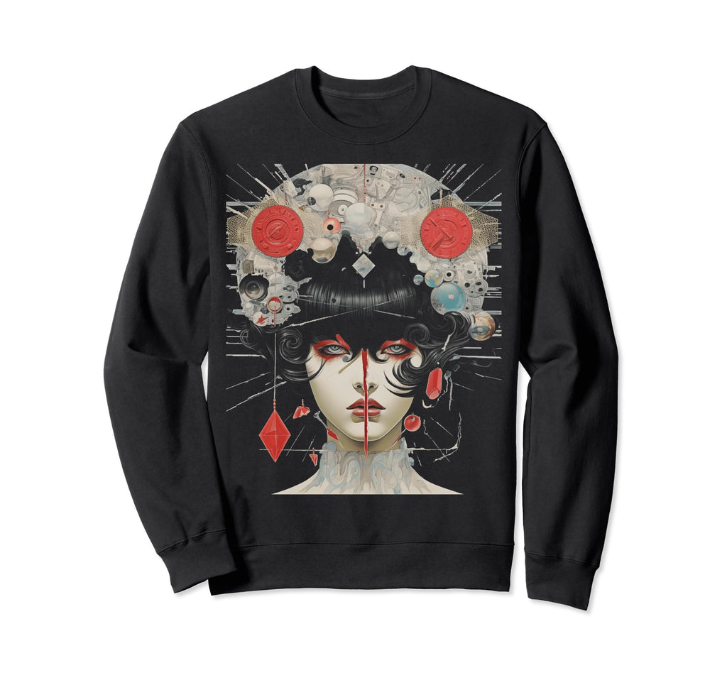 Japanese Y2K Aesthetic Surreal Sweatshirt - Aesthetic Graphic Men Women - T-Shirt, Sweatshirt, Hoodie