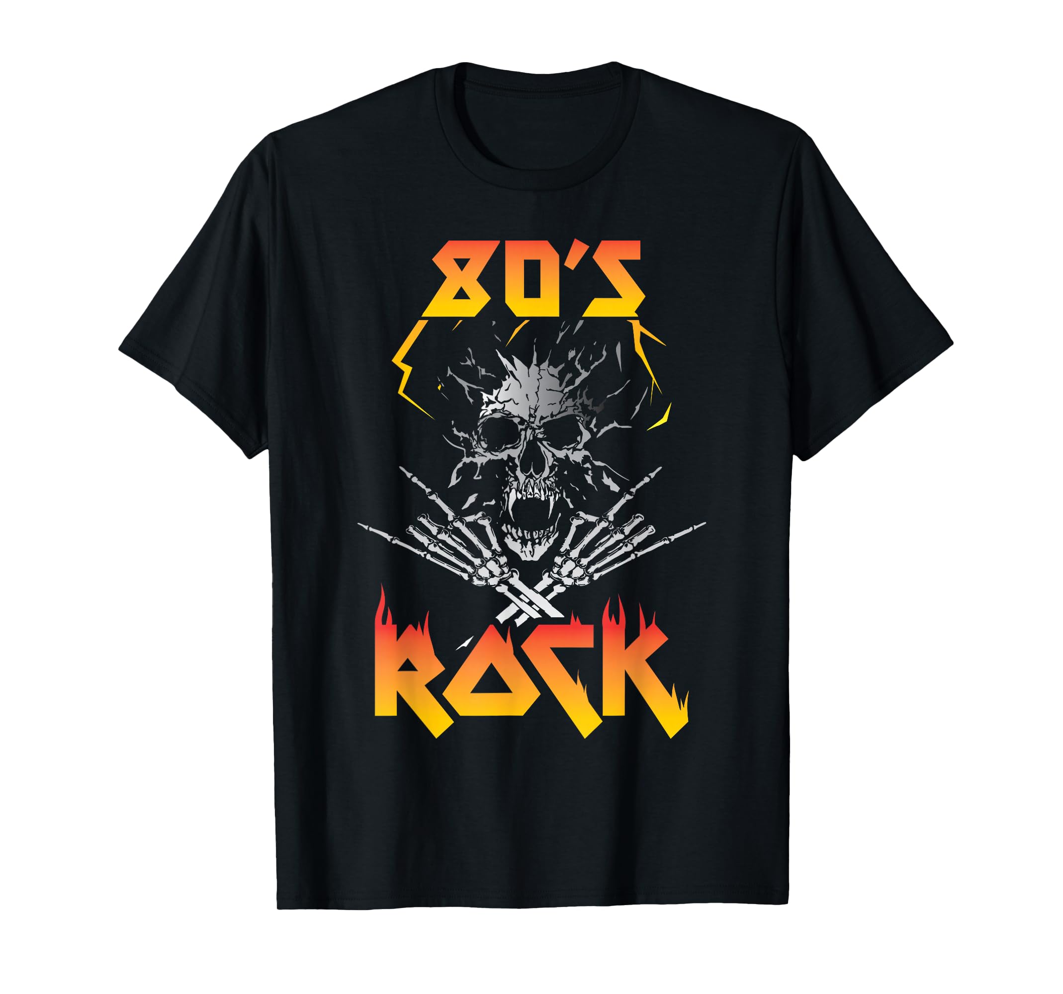 Faded 1980S Rock Roll Eighties T-Shirt - Minimalist Print for Adults - T-Shirt, Sweatshirt, Hoodie