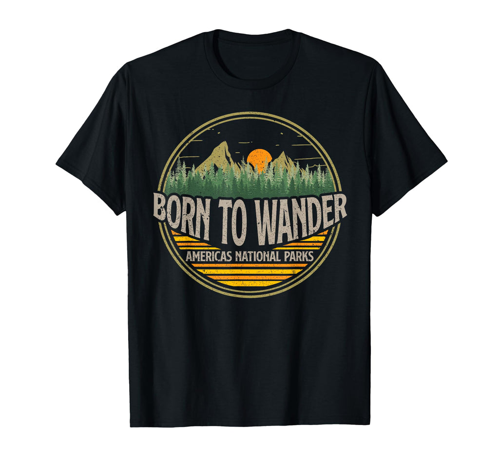 Born To Wander Americas National T-Shirt - Aesthetic Graphic for Adults - T-Shirt, Sweatshirt, Hoodie