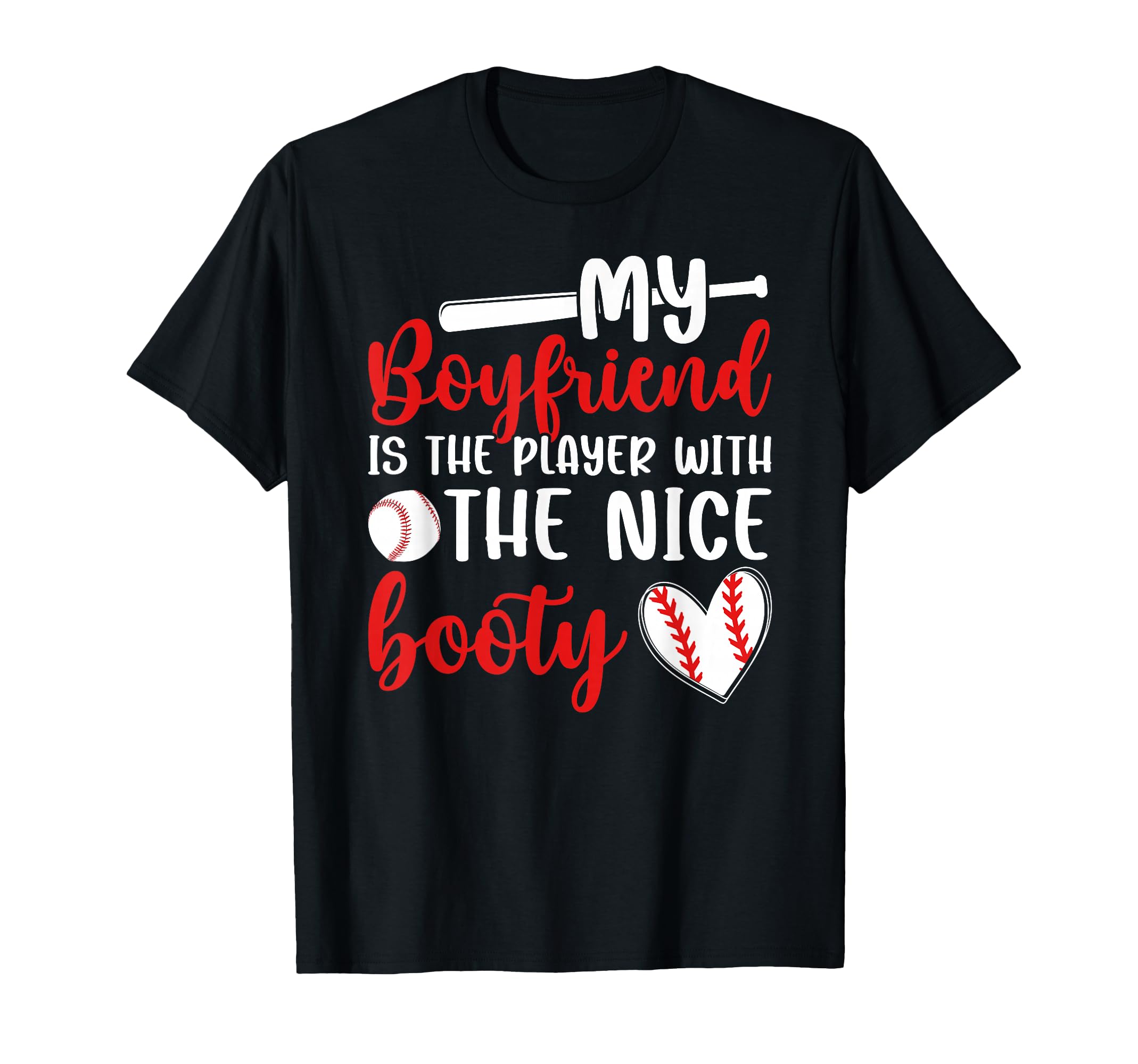 Baseball Girlfriend Funny Girlfriend T-Shirt - Novelty Apparel for Adults - T-Shirt, Sweatshirt, Hoodie
