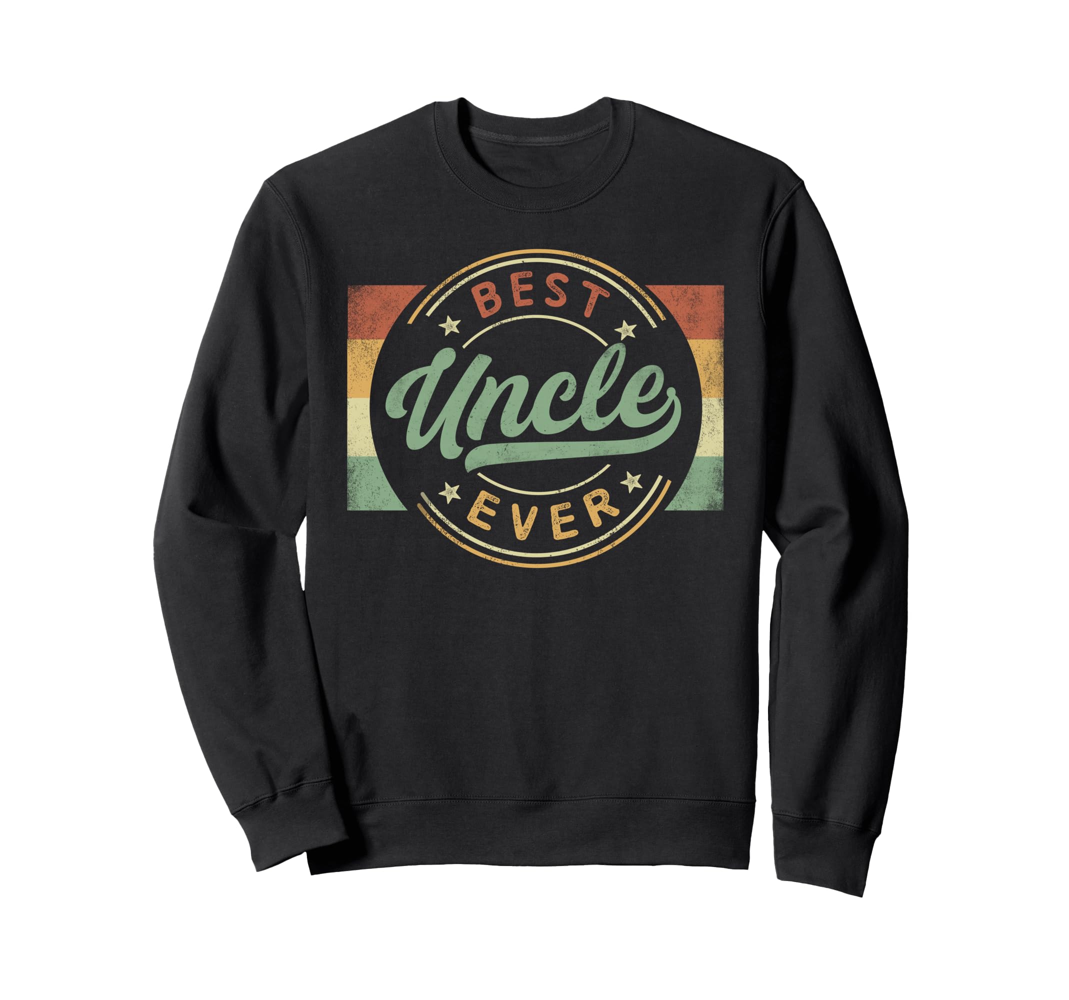 Best Uncle Ever Emblem Fathers Sweatshirt - Aesthetic Graphic Men Women - T-Shirt, Sweatshirt, Hoodie