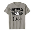Personalized Baseball Heart Cici T-Shirt - Custom Art Print Unisex - T-Shirt, Sweatshirt, Hoodie