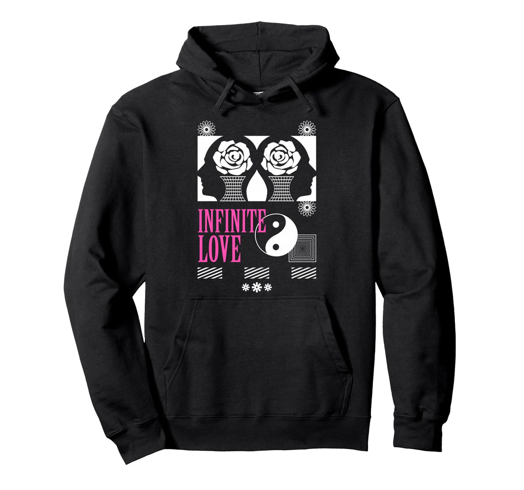 Infinity Love Aesthetic Edgy Streetwear Hoodie - Novelty Apparel Men Women - T-Shirt, Sweatshirt, Hoodie