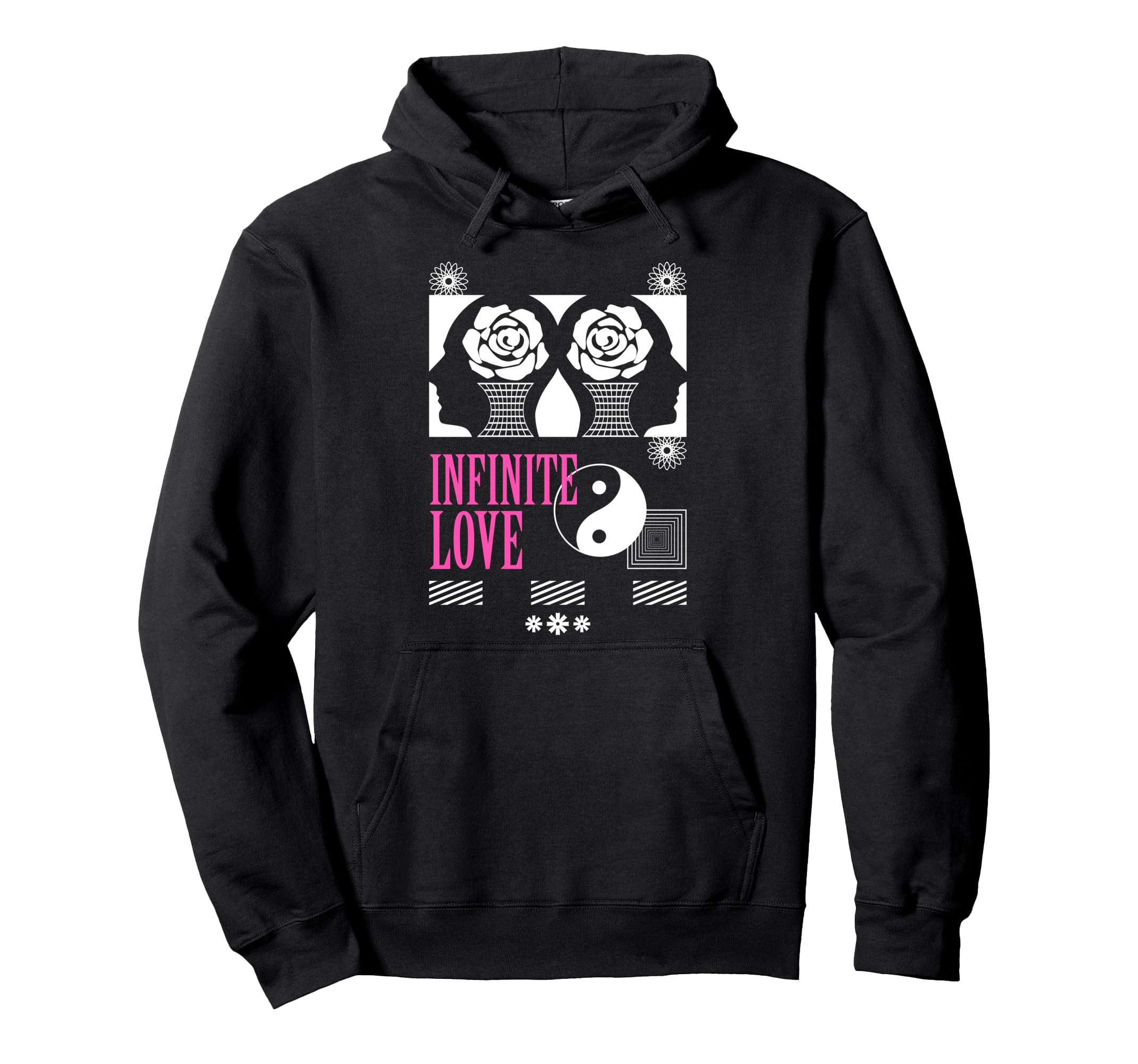 Infinity Love Aesthetic Edgy Streetwear Hoodie - Novelty Apparel Men Women - T-Shirt, Sweatshirt, Hoodie