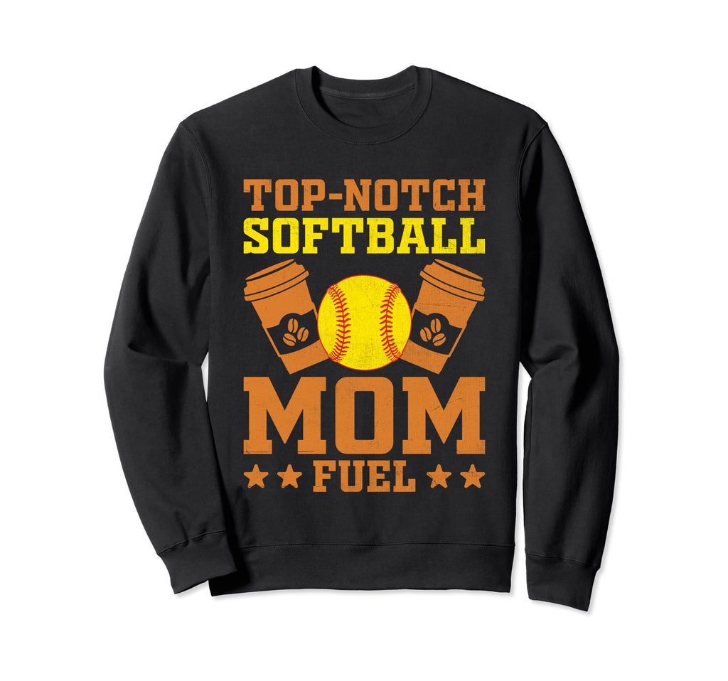 Softball Baseball Mom Player Coffee Sweatshirt - Unique Graphic Unisex - T-Shirt, Sweatshirt, Hoodie