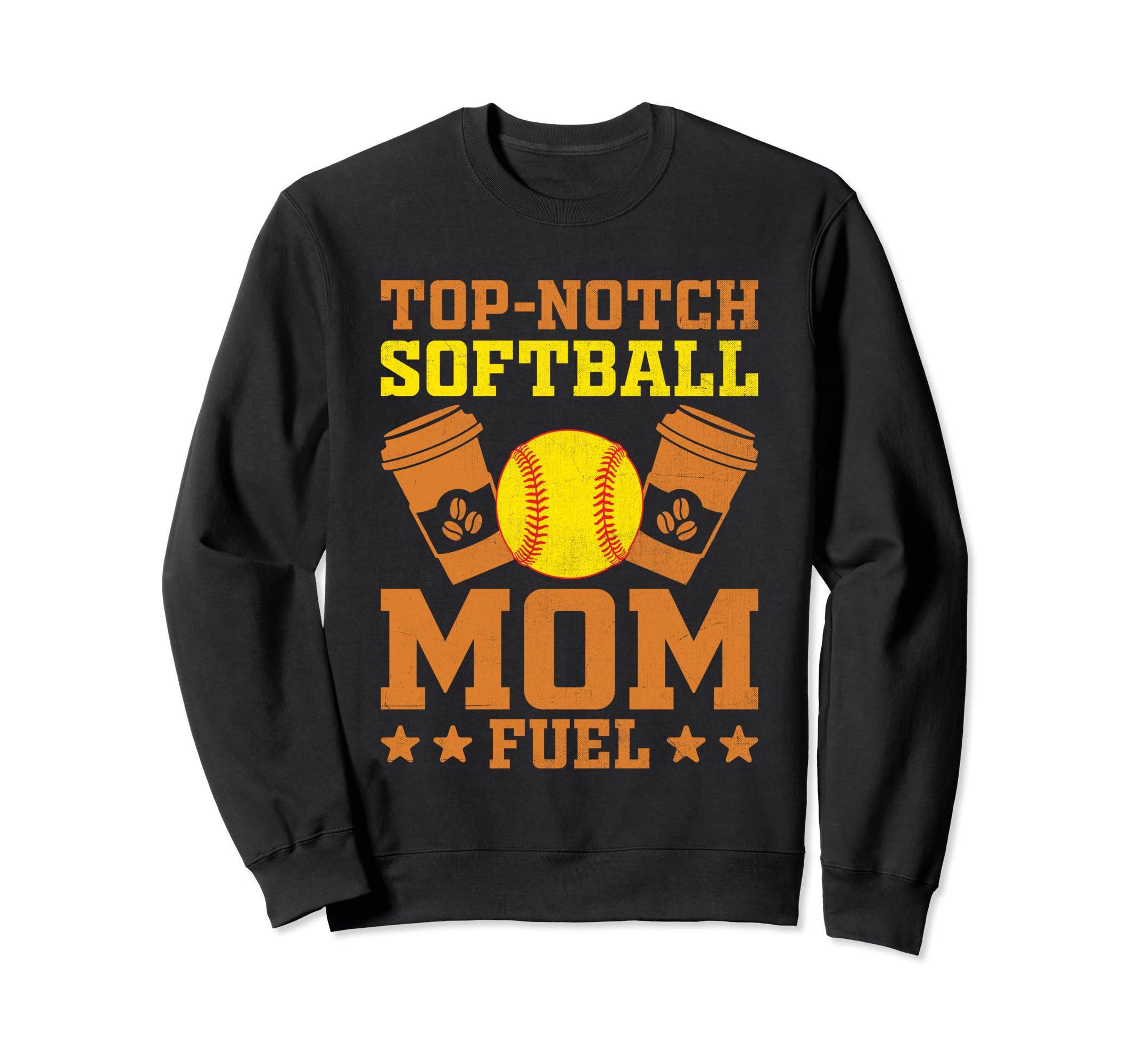 Softball Baseball Mom Player Coffee Sweatshirt - Unique Graphic Unisex - T-Shirt, Sweatshirt, Hoodie