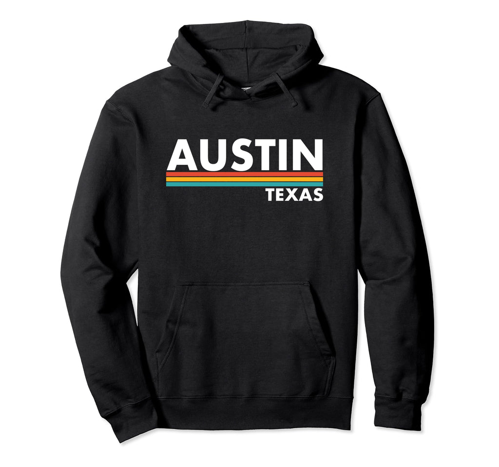 Austin Texas Stripes Hoodie - Minimalist Print for Adults - T-Shirt, Sweatshirt, Hoodie