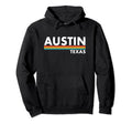 Austin Texas Stripes Hoodie - Minimalist Print for Adults - T-Shirt, Sweatshirt, Hoodie
