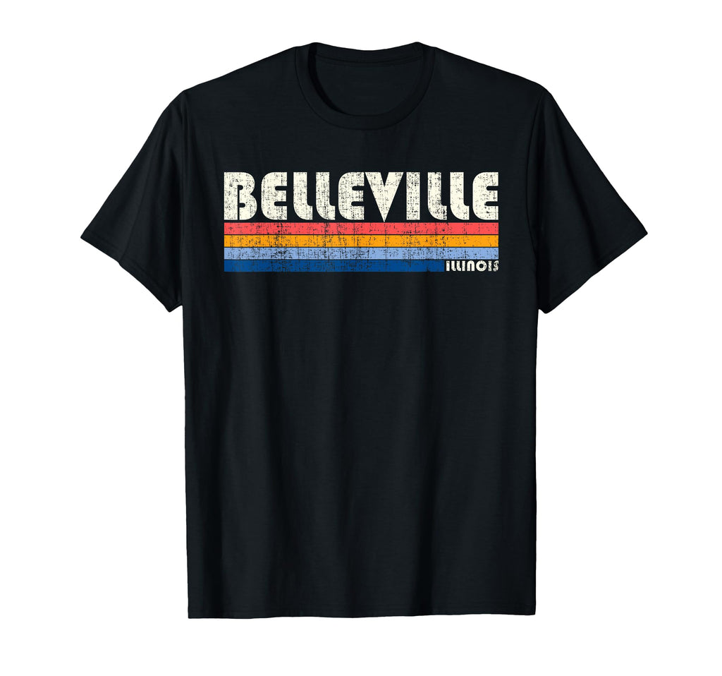 70S 80S Belleville Il T-Shirt - Minimalist Print Unisex - T-Shirt, Sweatshirt, Hoodie