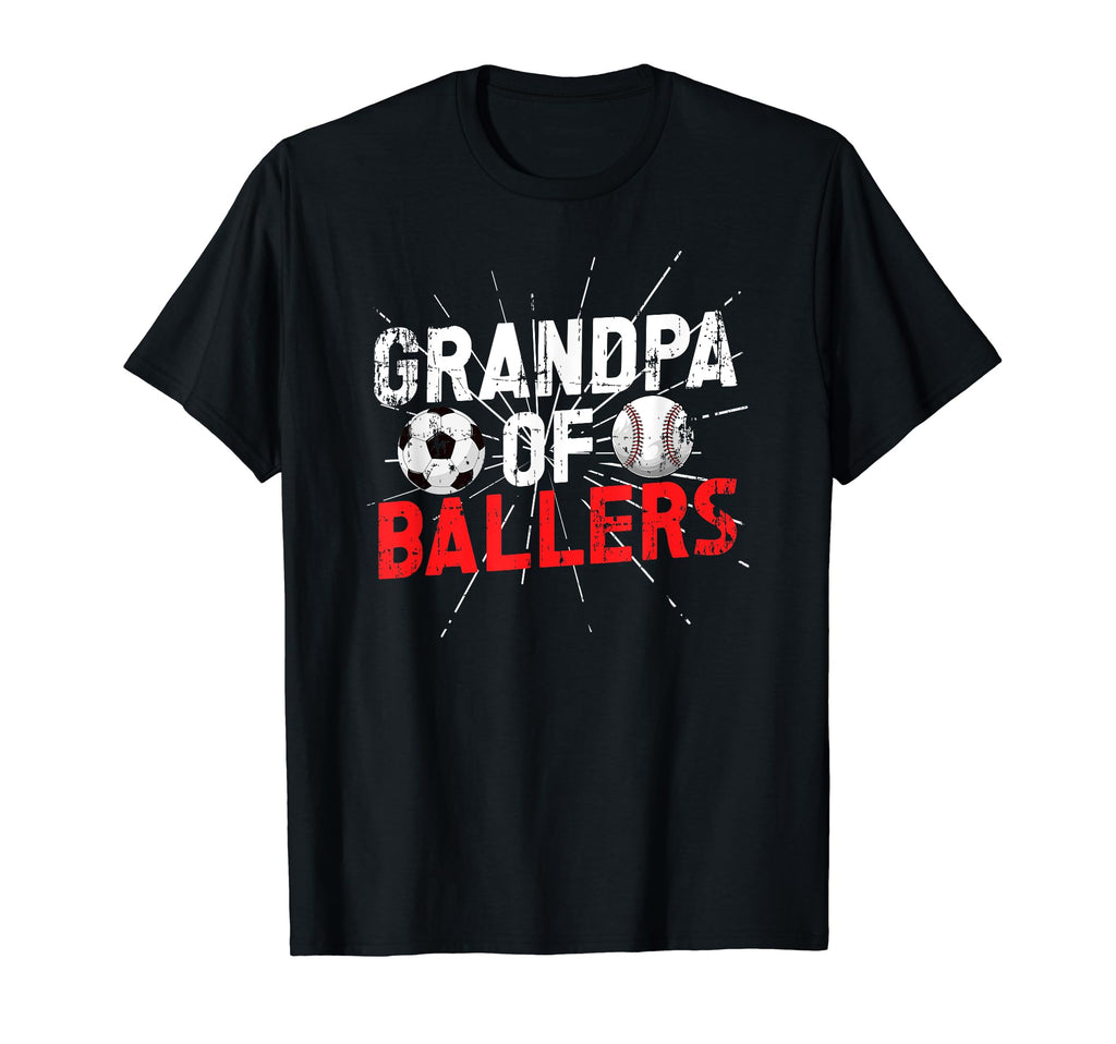 Grandpa Ballers Proud Soccer T-Shirt - Aesthetic Graphic Men Women - T-Shirt, Sweatshirt, Hoodie