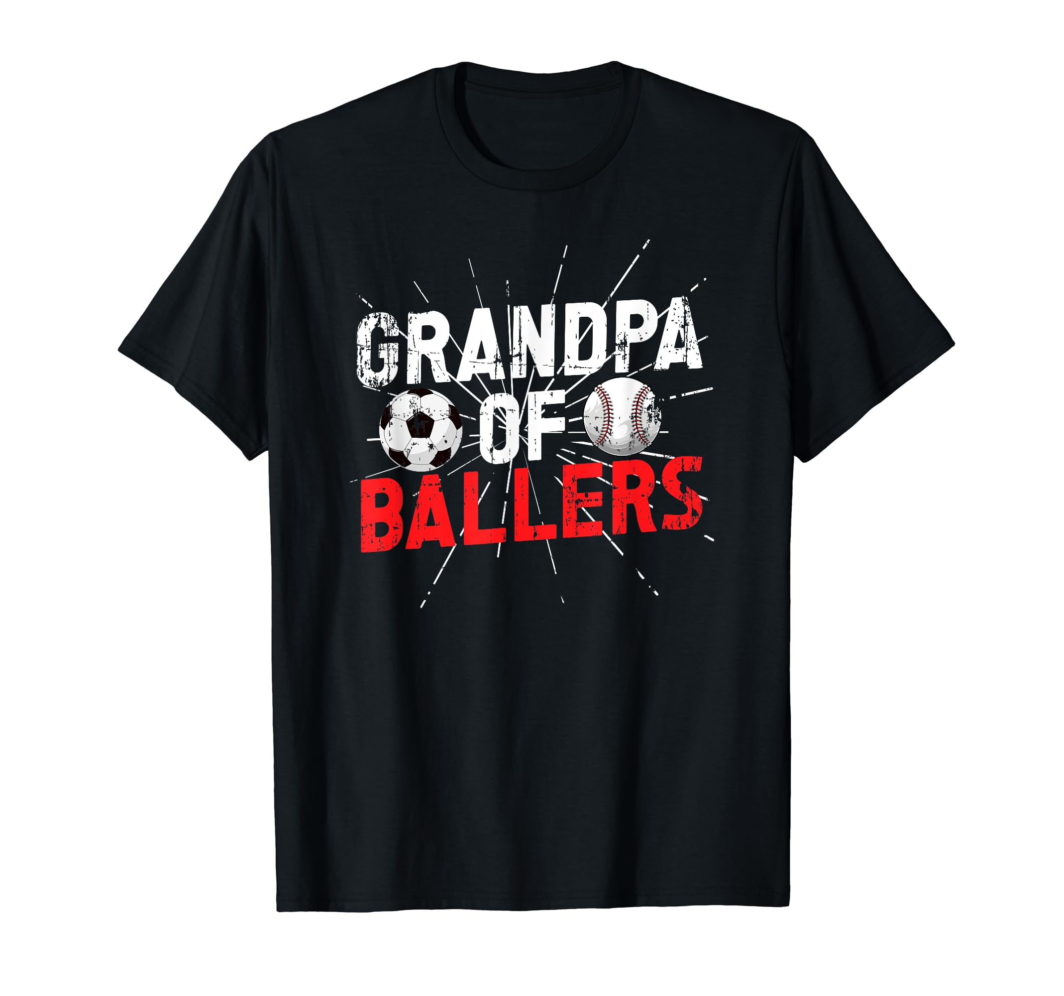 Grandpa Ballers Proud Soccer T-Shirt - Aesthetic Graphic Men Women - T-Shirt, Sweatshirt, Hoodie