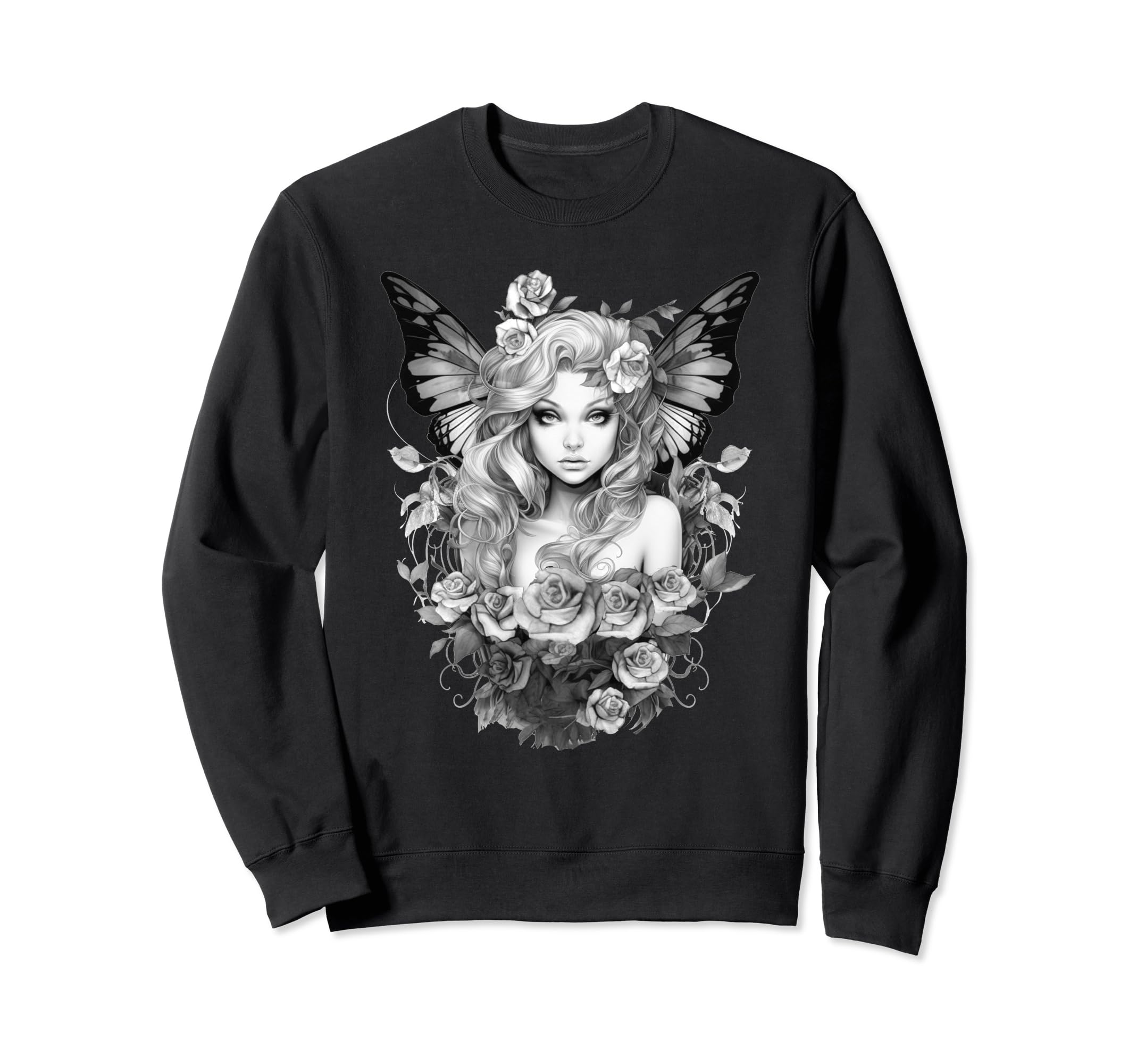 Fairy Butterfly Wings Fairycore Sweatshirt - Novelty Apparel for Adults - T-Shirt, Sweatshirt, Hoodie
