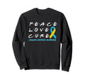 Cushings Syndrome Awareness Peace Sweatshirt - Novelty Apparel for Adults - T-Shirt, Sweatshirt, Hoodie
