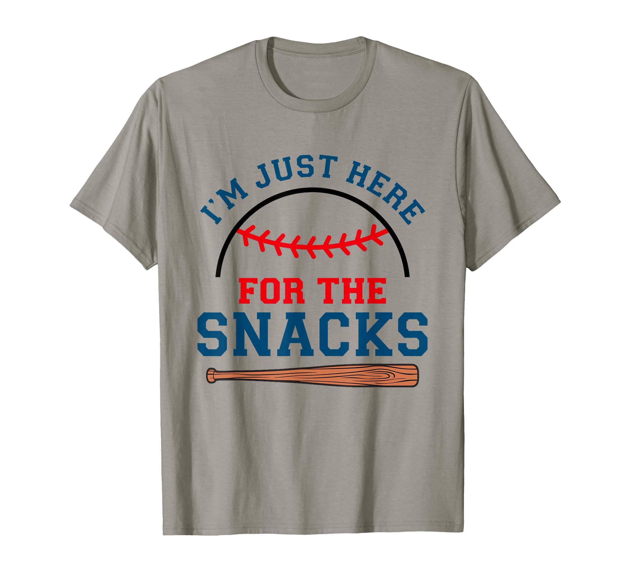 Im Just Here Snacks Funny Baseball T-Shirt - Aesthetic Graphic Men Women - T-Shirt, Sweatshirt, Hoodie
