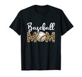Baseball Mom Leopard Funny T-Shirt - Casual Everyday Wear for Adults - T-Shirt, Sweatshirt, Hoodie