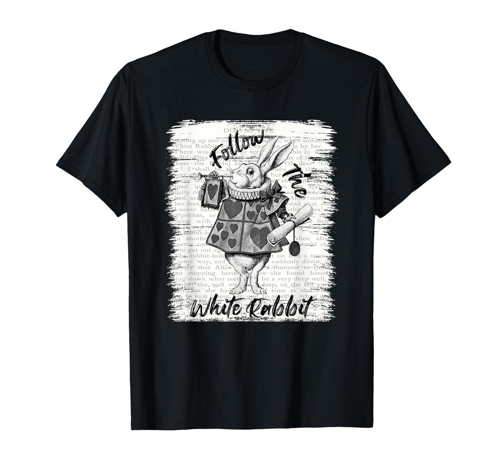 Follow White Rabbit T-Shirt - Trendy Graphic Unisex - T-Shirt, Sweatshirt, Hoodie