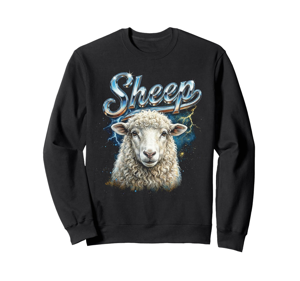 Sheep 90S Funny Sheep 80S Farm Sweatshirt - Unique Graphic Men Women - T-Shirt, Sweatshirt, Hoodie