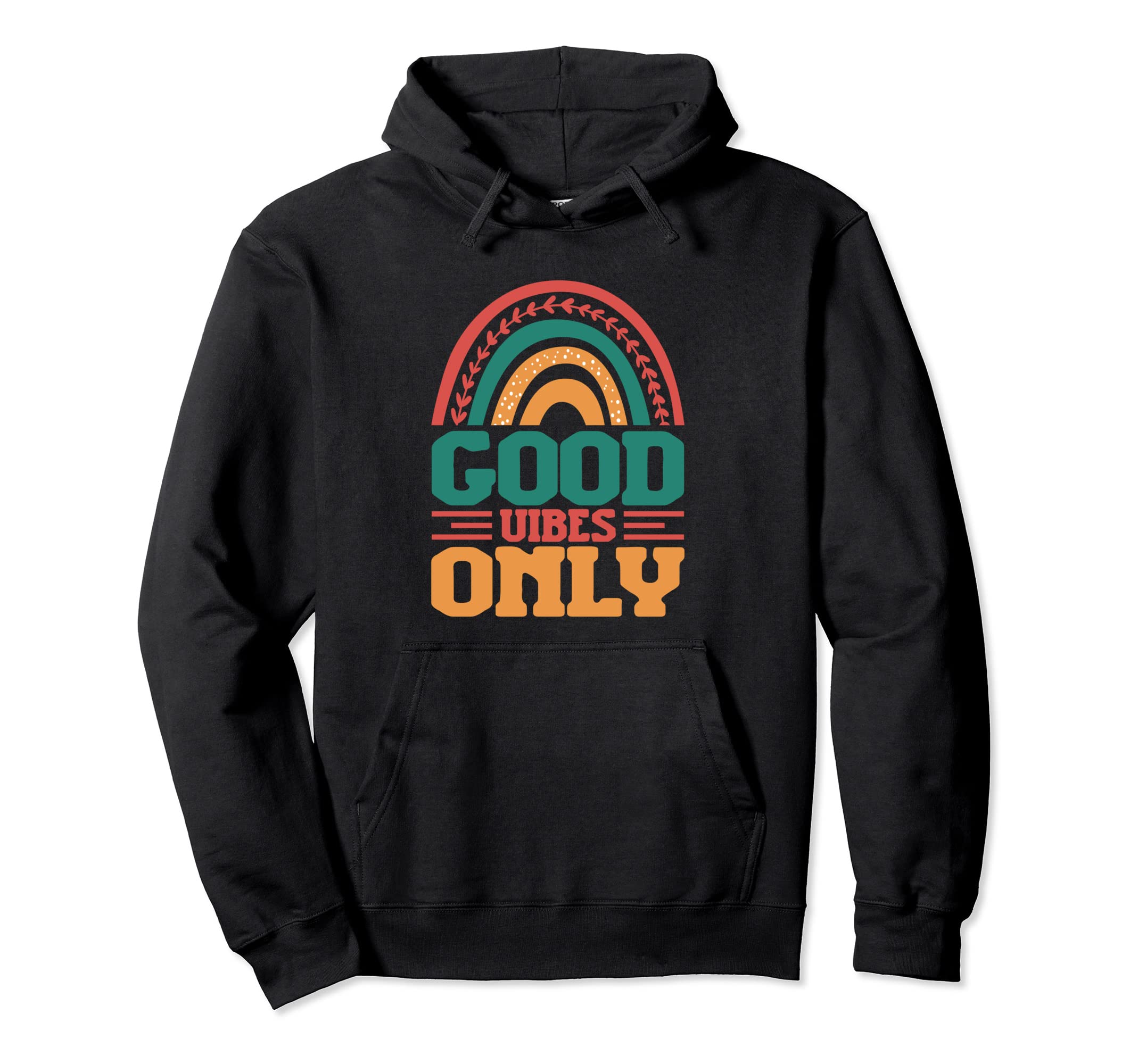Colorful Good Vibes 70S Designoutfit Hoodie - Graphic Print for Adults - T-Shirt, Sweatshirt, Hoodie