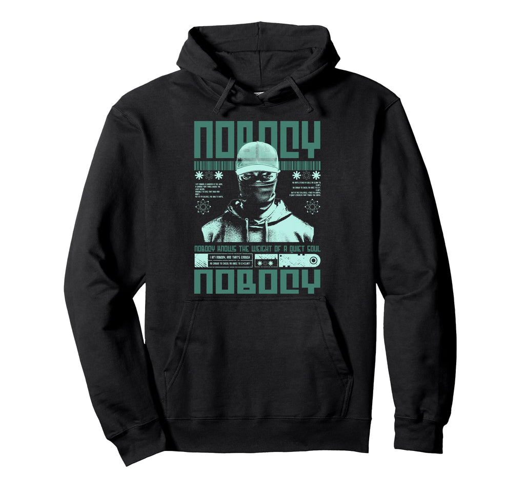 Y2K Nobody Bold Urban Graffiti Aesthetic Hoodie - Trendy Graphic Unisex - T-Shirt, Sweatshirt, Hoodie