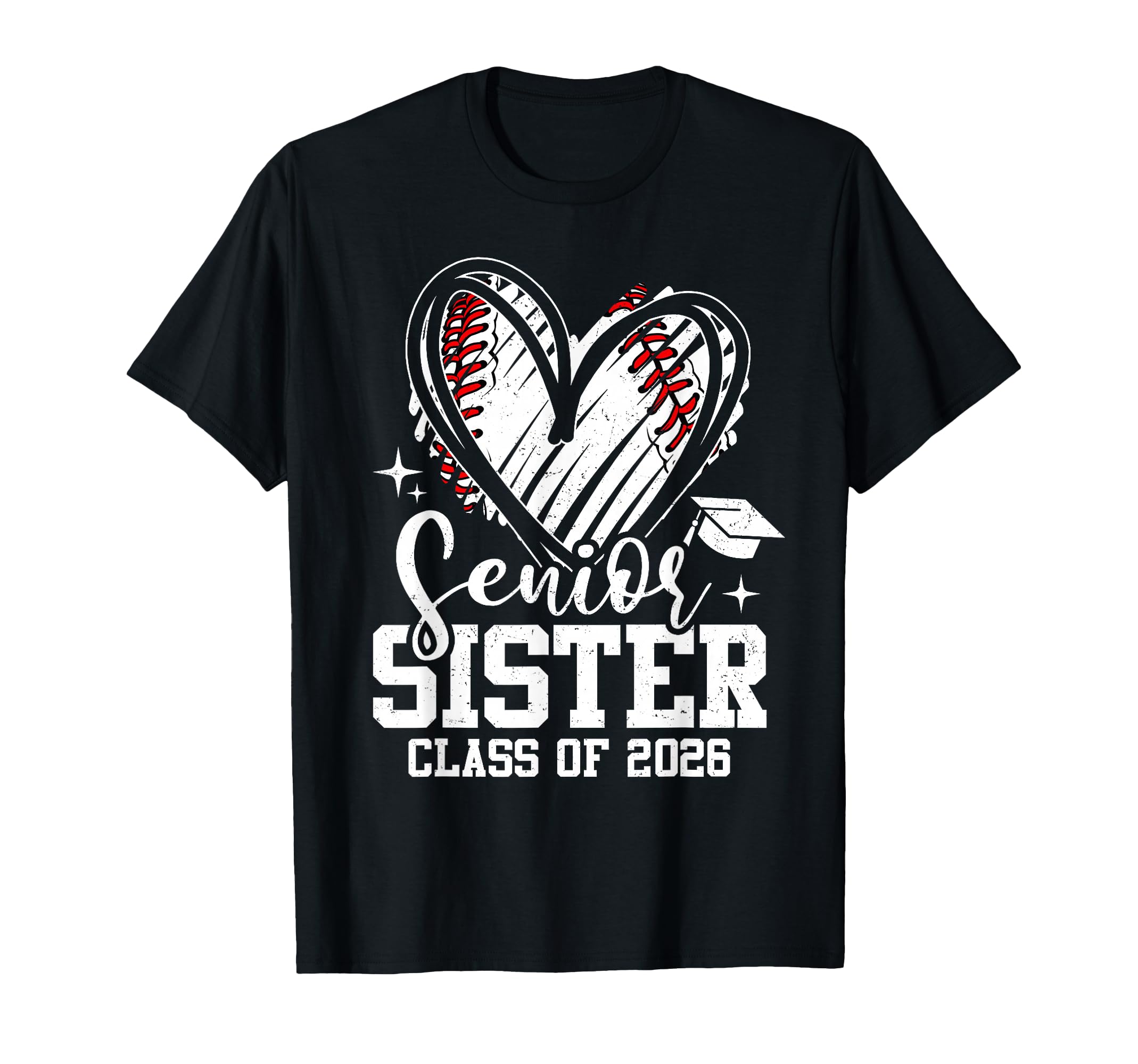 Senior Sister Class 2026 Baseball T-Shirt - Fun Novelty Design Unisex - T-Shirt, Sweatshirt, Hoodie