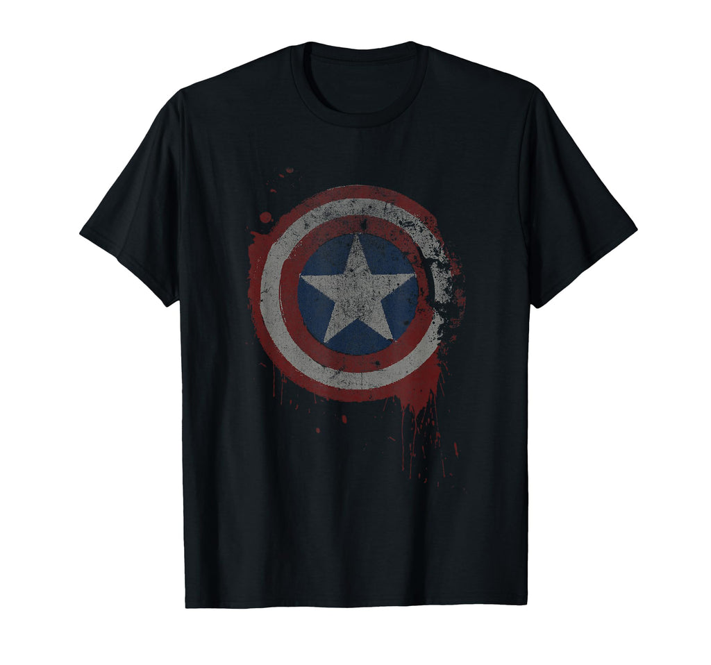 Marvel Comics Distressed Drip Captain T-Shirt - Streetwear Style Men Women - T-Shirt, Sweatshirt, Hoodie