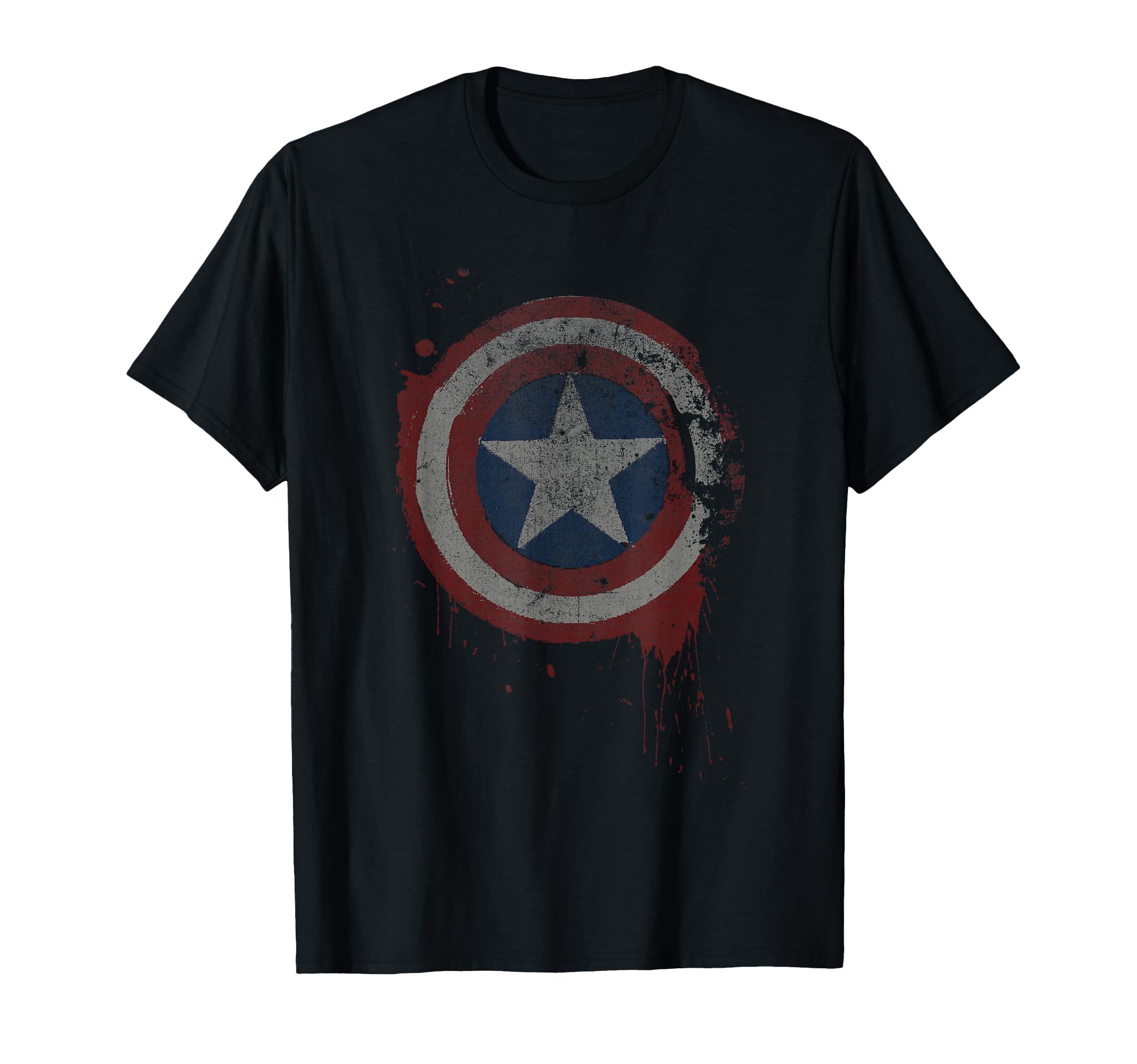 Marvel Comics Distressed Drip Captain T-Shirt - Streetwear Style Men Women - T-Shirt, Sweatshirt, Hoodie