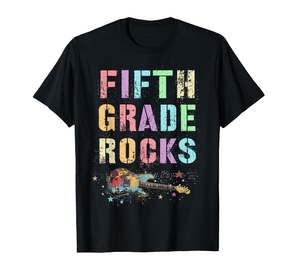 Fifth Grade Rocks Teacher My 5Th Gr T-Shirt - Aesthetic Graphic Unisex - T-Shirt, Sweatshirt, Hoodie