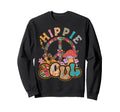 Hippie Soul Peace Sign Guitar Sweatshirt - Aesthetic Graphic Unisex - T-Shirt, Sweatshirt, Hoodie