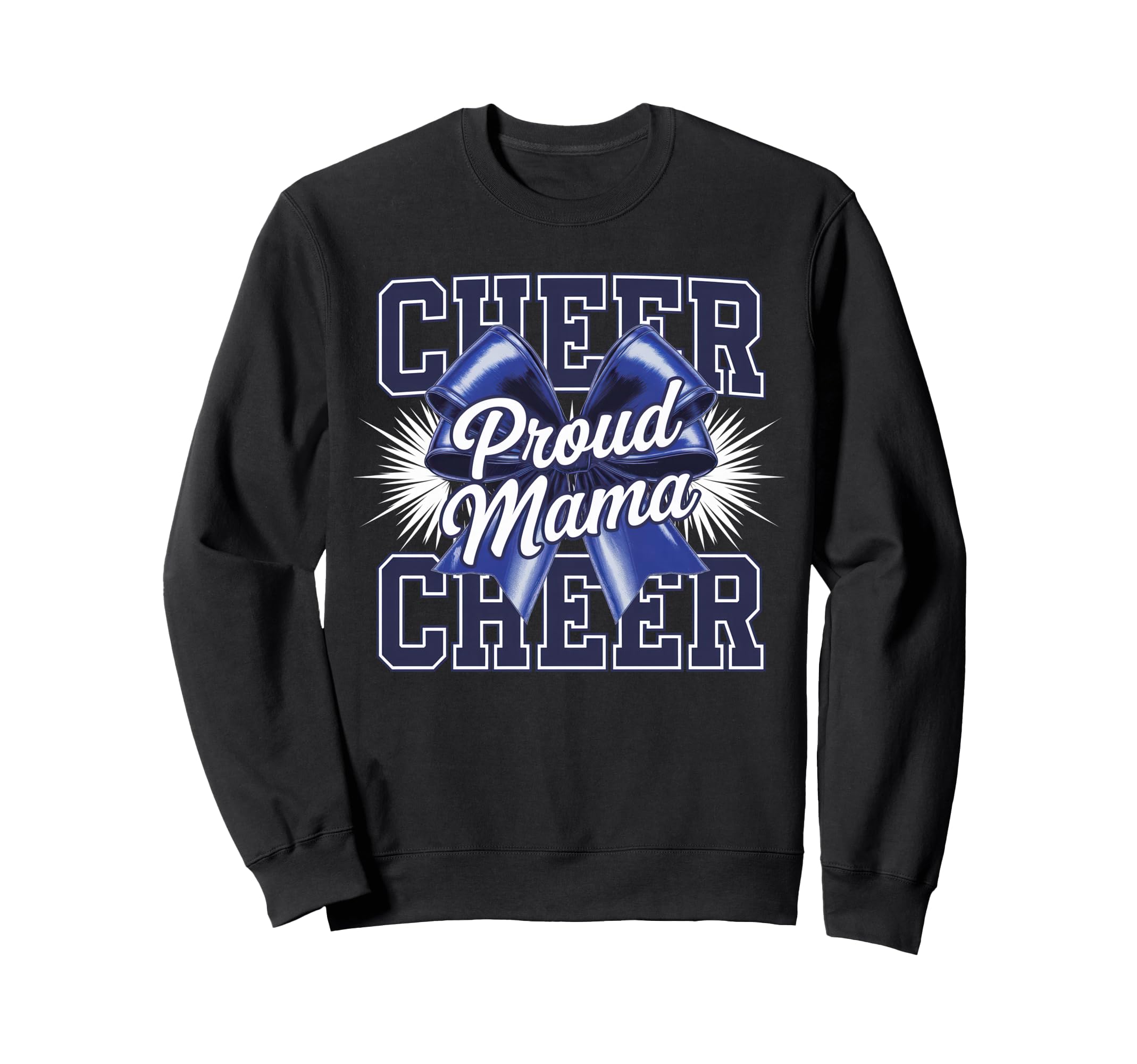 Cheer Mom Mother Bow Cheerleader Sweatshirt - Unique Graphic for Adults - T-Shirt, Sweatshirt, Hoodie