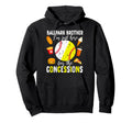 Ballpark Brother Funny Softball Hoodie - Trendy Graphic for Adults - T-Shirt, Sweatshirt, Hoodie