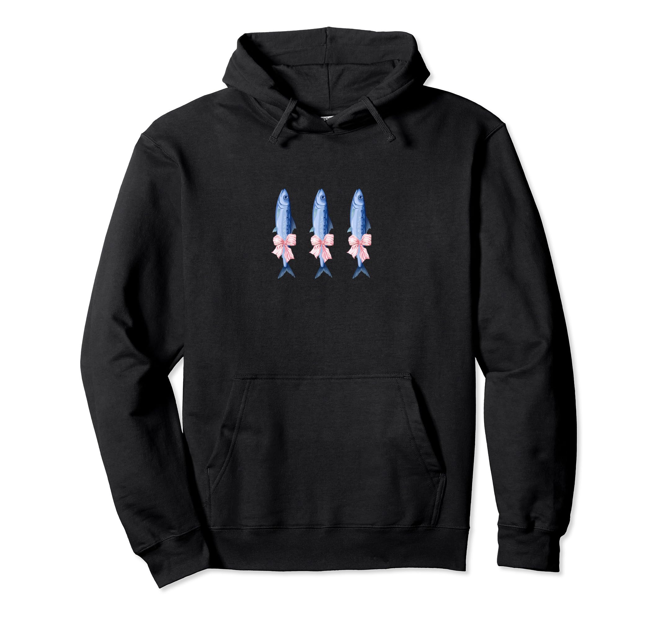 Tinned Fish Coquette Bows Tinned Hoodie - Fun Novelty Design Men Women - T-Shirt, Sweatshirt, Hoodie