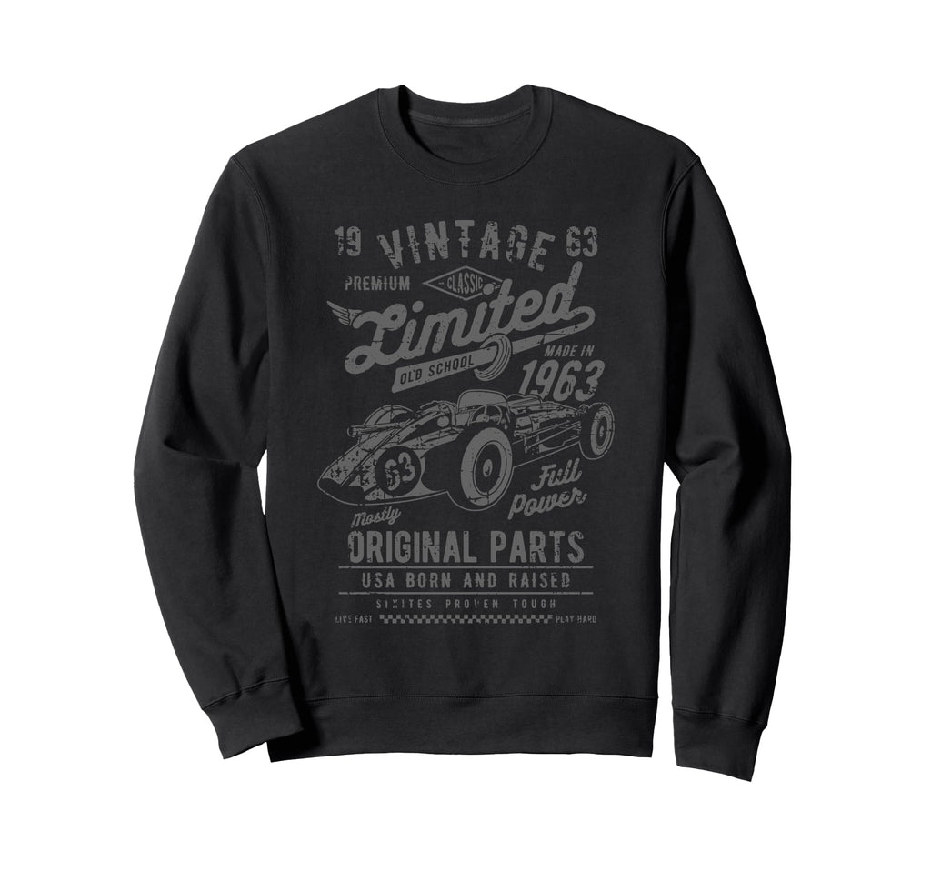 Race Car Distressed Sweatshirt - Trendy Graphic Men Women - T-Shirt, Sweatshirt, Hoodie