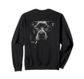 American Pitbull Glasses Pipe Sweatshirt - Custom Art Print for Adults - T-Shirt, Sweatshirt, Hoodie