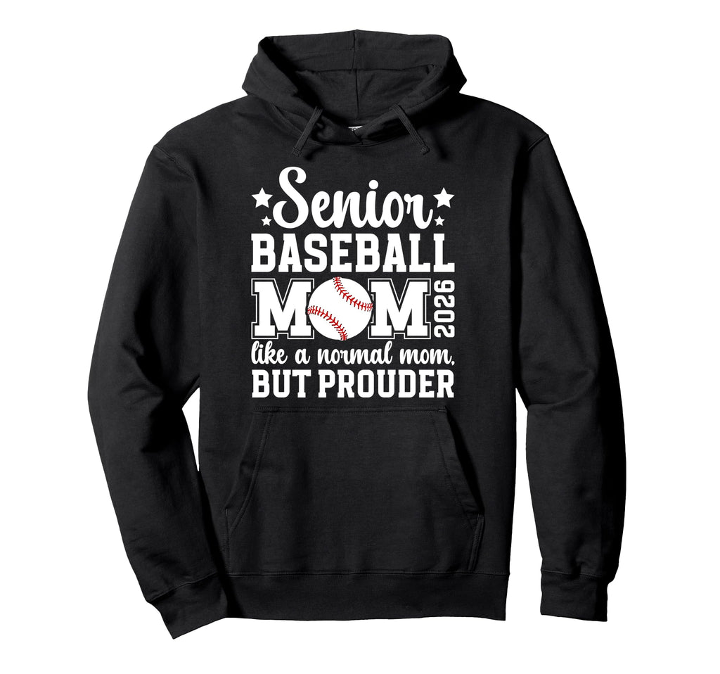Baseball Senior Mom 2026 Baseball Hoodie - Minimalist Print for Adults - T-Shirt, Sweatshirt, Hoodie
