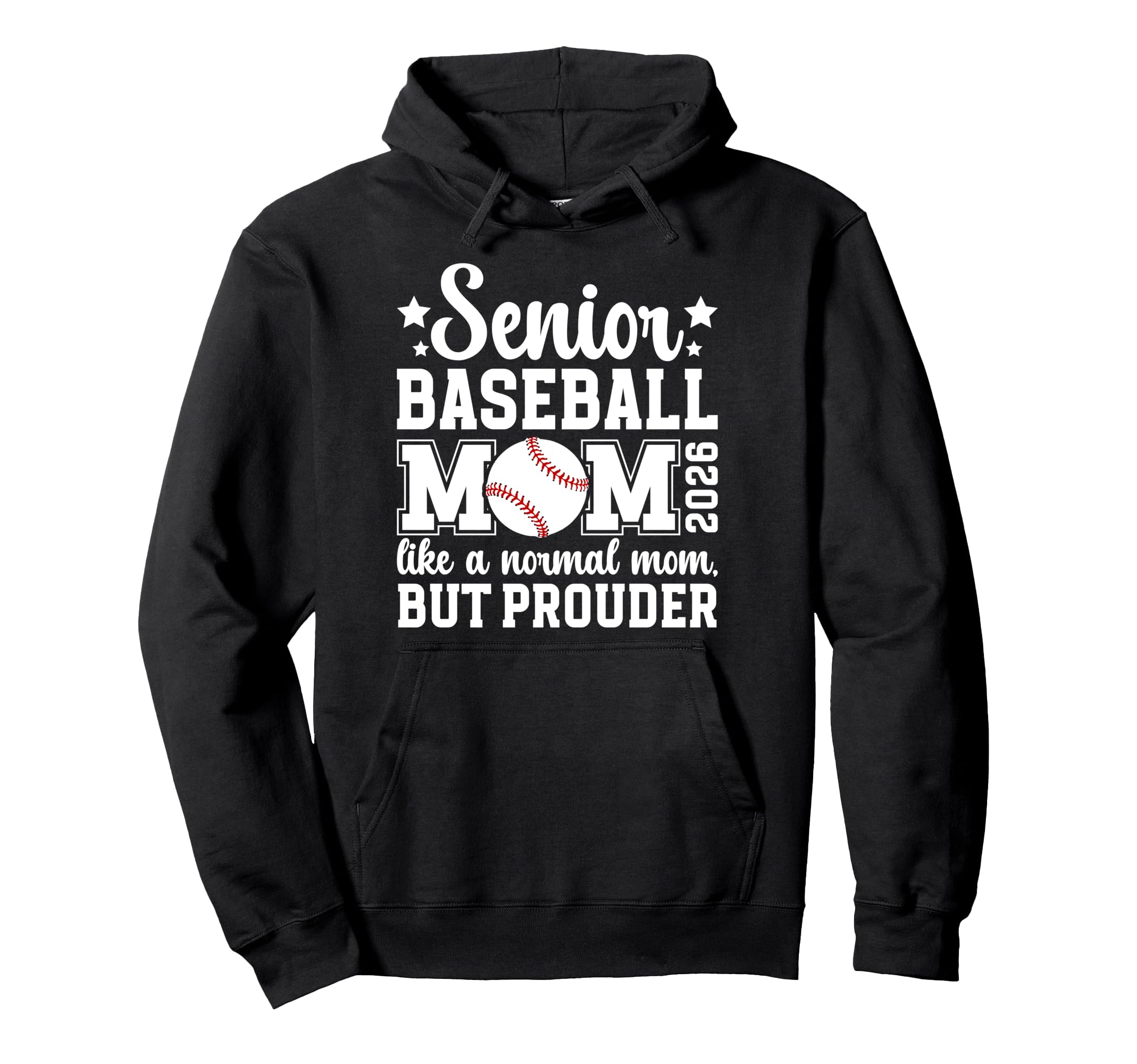 Baseball Senior Mom 2026 Baseball Hoodie - Minimalist Print for Adults - T-Shirt, Sweatshirt, Hoodie