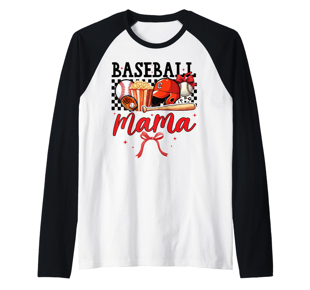 Mama Baseball Softball Popcorn Bat T-Shirt - Minimalist Print Unisex - T-Shirt, Sweatshirt, Hoodie