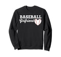 Baseball Girlfriend Love Heart Sweatshirt - Aesthetic Graphic Men Women - T-Shirt, Sweatshirt, Hoodie