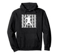Baseball Batter Player Team Sport Hoodie - Novelty Apparel for Adults - T-Shirt, Sweatshirt, Hoodie