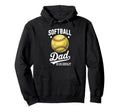 Softball Dad Like Baseball Dad Bigger Hoodie - Streetwear Style for Adults - T-Shirt, Sweatshirt, Hoodie