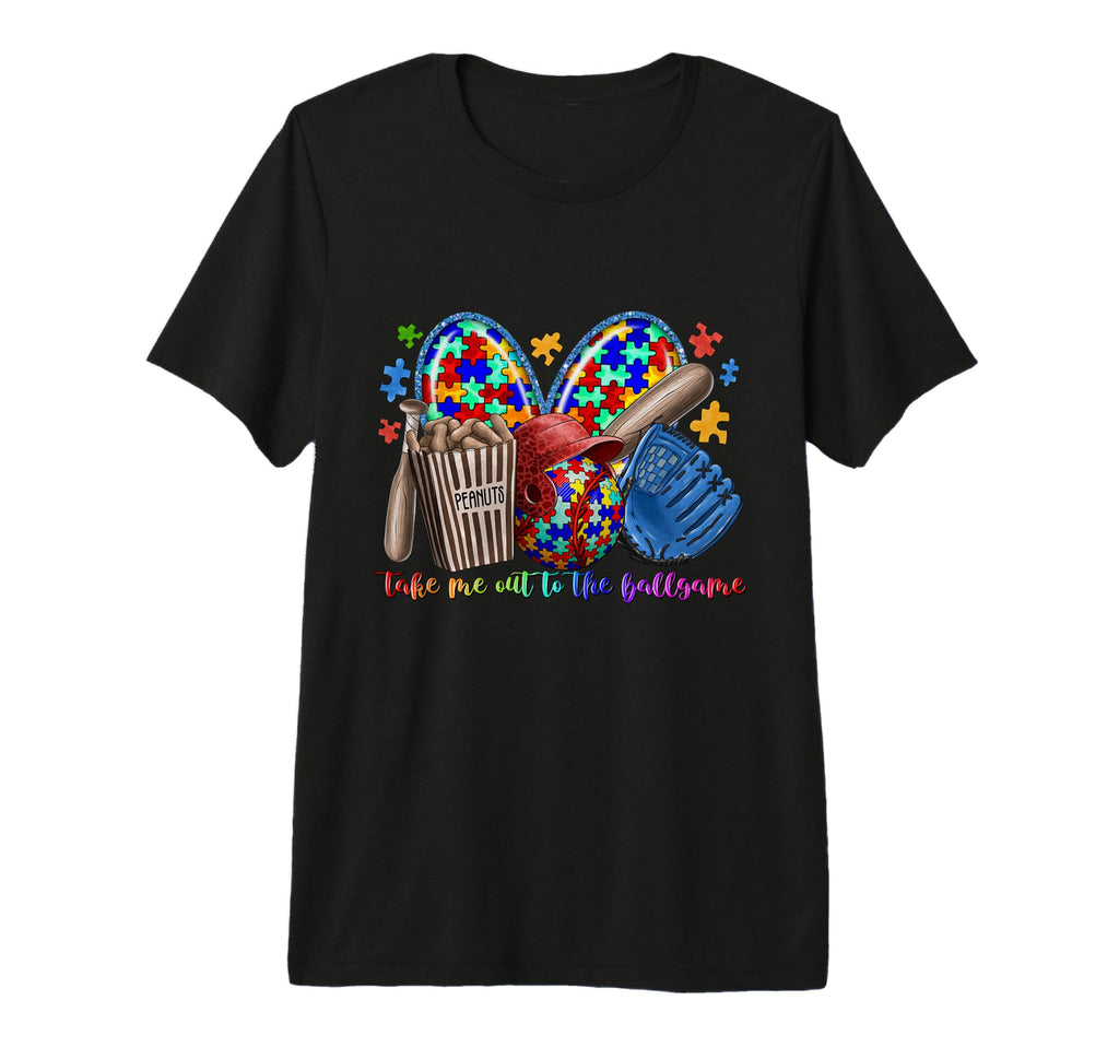 Take Me Out To Baseball Game Autism T-Shirt - Unique Graphic for Adults - T-Shirt, Sweatshirt, Hoodie