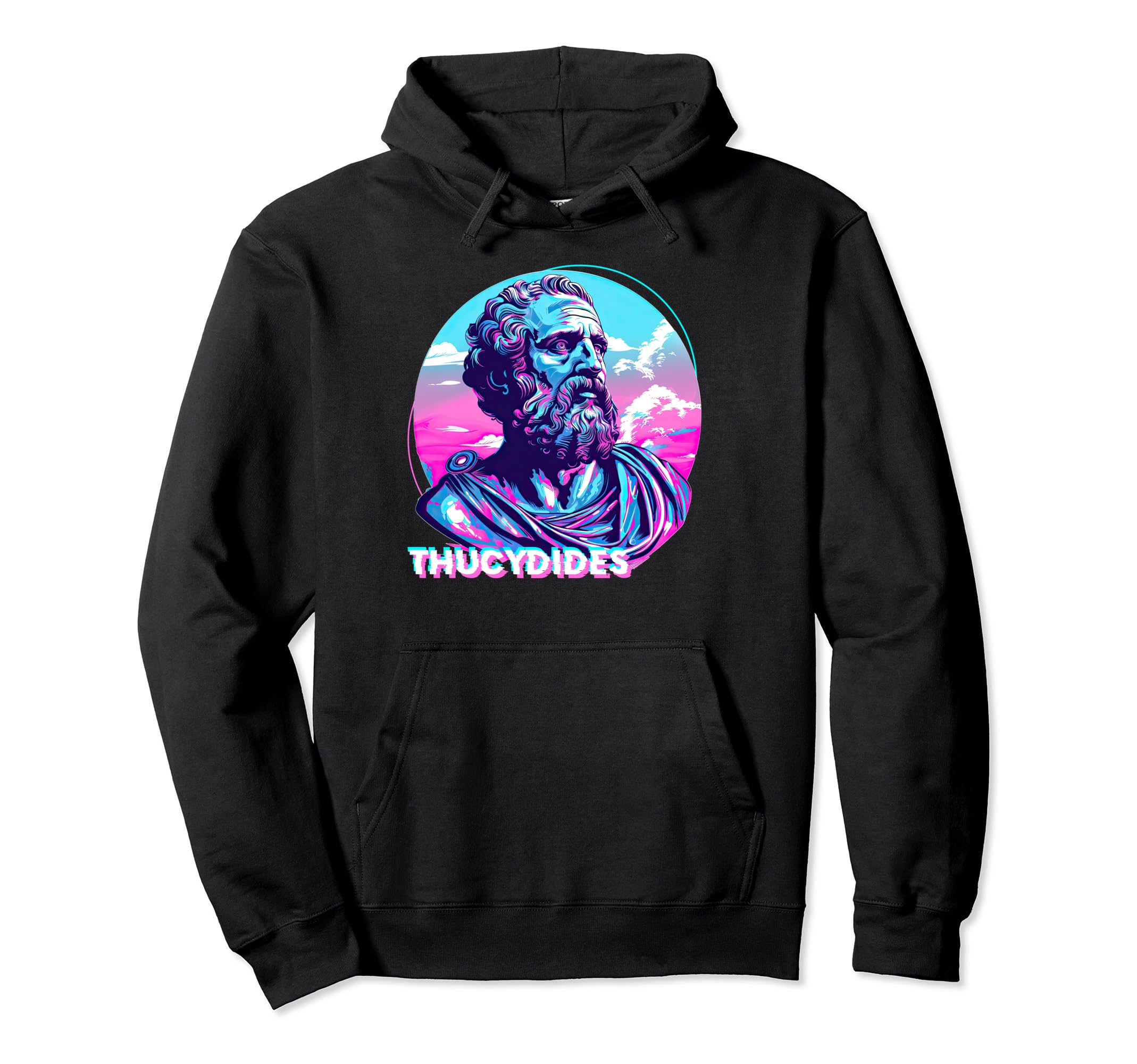 Thucydides Stoic Philosophy Vaporwave Hoodie - Fun Novelty Design Unisex - T-Shirt, Sweatshirt, Hoodie