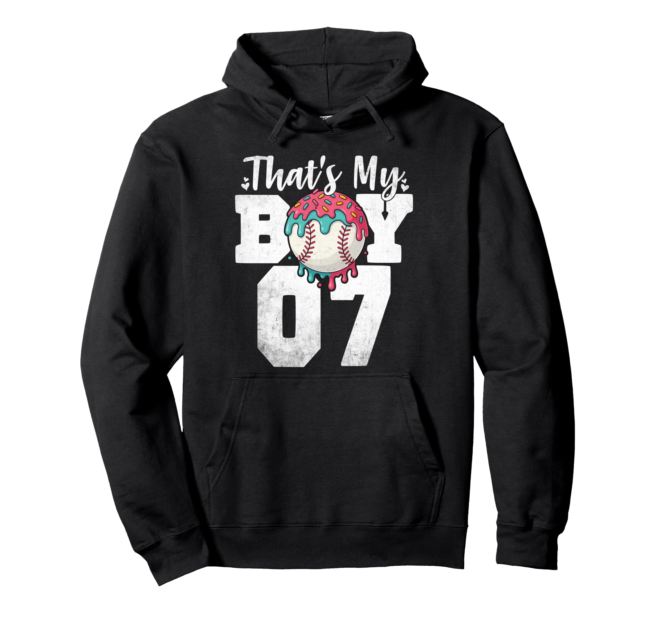 Thats My Baseball 7 Number Mom Dad Hoodie - Casual Everyday Wear Men Women - T-Shirt, Sweatshirt, Hoodie