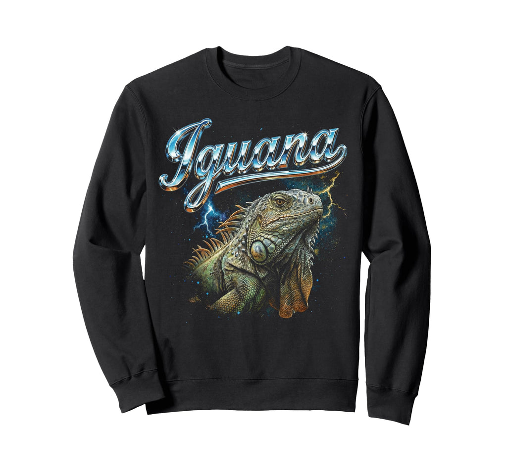 Iguana 90S Funny Iguana 80S Sweatshirt - Novelty Apparel Unisex - T-Shirt, Sweatshirt, Hoodie