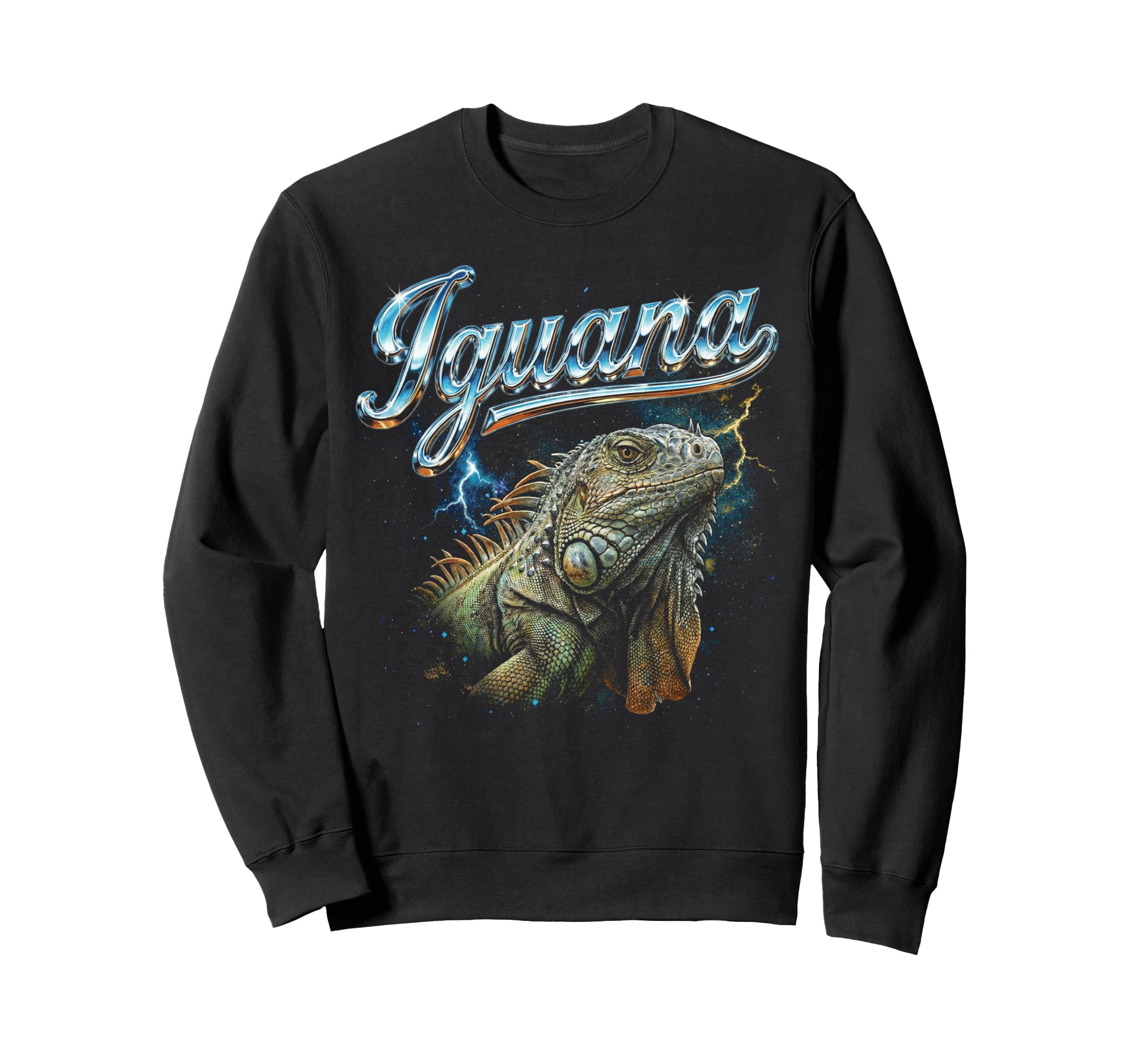 Iguana 90S Funny Iguana 80S Sweatshirt - Novelty Apparel Unisex - T-Shirt, Sweatshirt, Hoodie