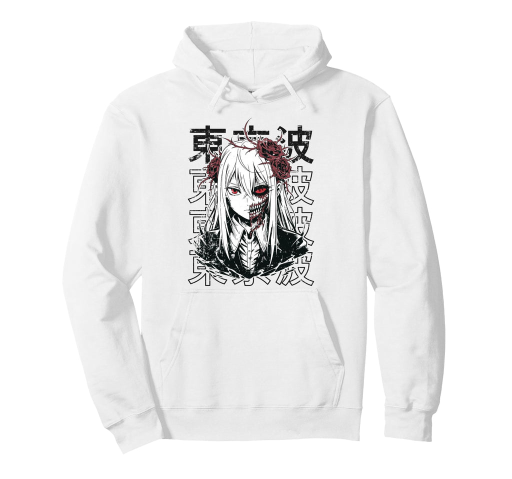 Japanese Horror Anime Manga Y2K Hannya Hoodie - Fun Novelty Design Unisex - T-Shirt, Sweatshirt, Hoodie