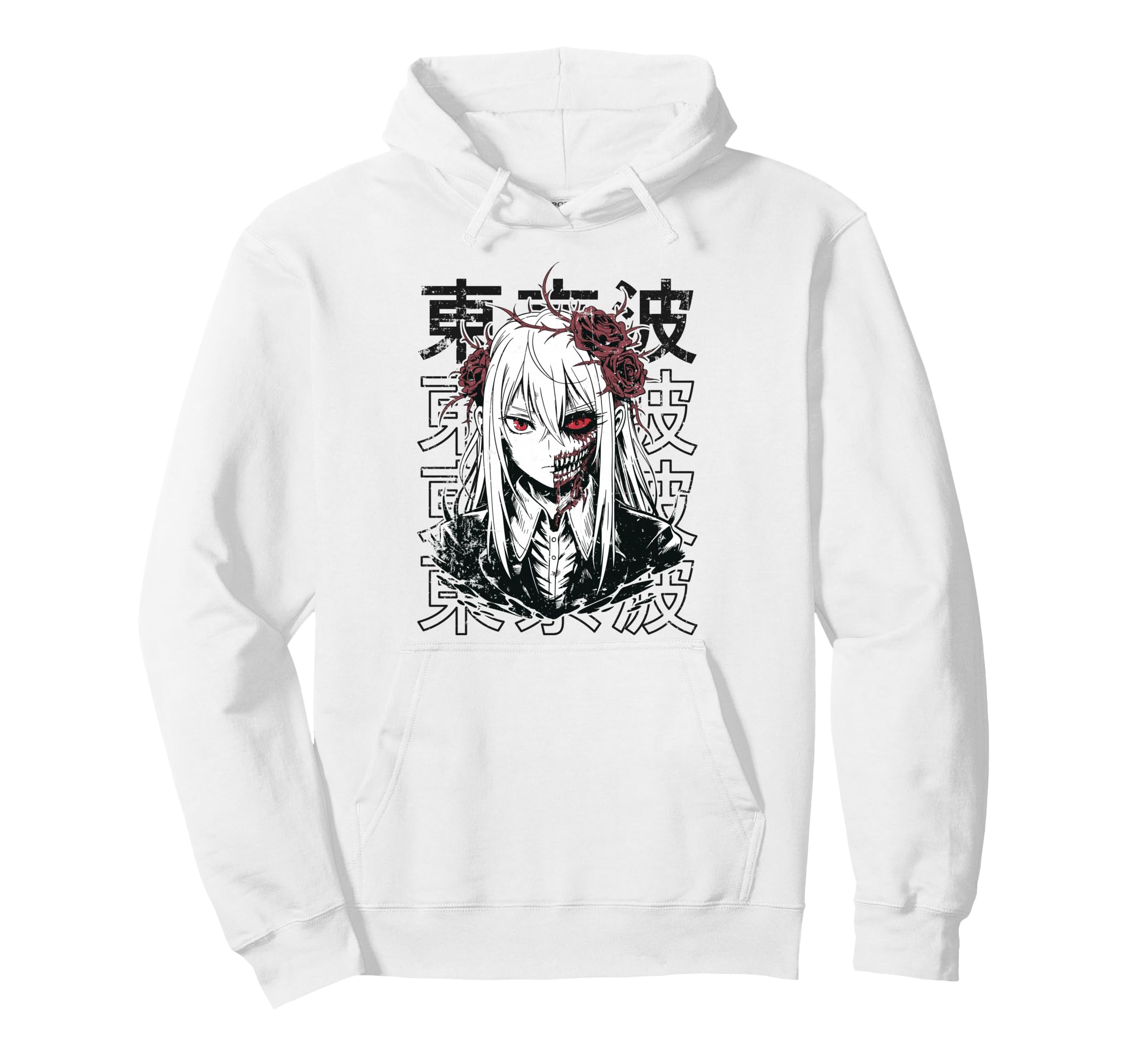 Japanese Horror Anime Manga Y2K Hannya Hoodie - Fun Novelty Design Unisex - T-Shirt, Sweatshirt, Hoodie