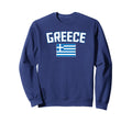 Distressed Greece Flag Greek Pride Sweatshirt - Aesthetic Graphic Men Women - T-Shirt, Sweatshirt, Hoodie