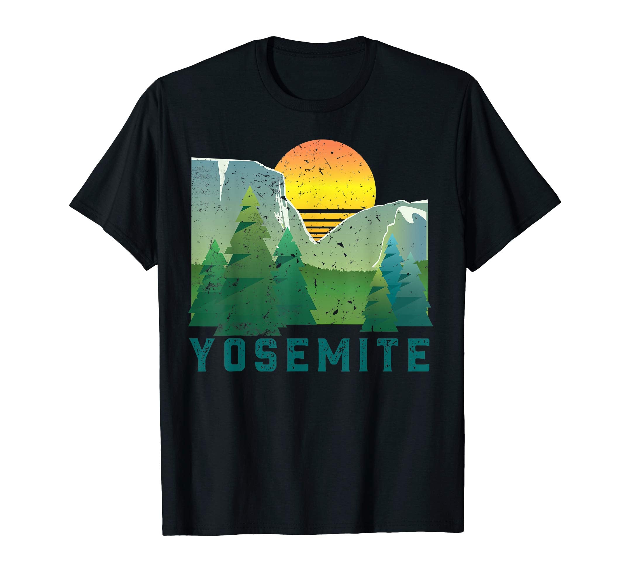 Yosemite National Park Geometric T-Shirt - Aesthetic Graphic Unisex - T-Shirt, Sweatshirt, Hoodie