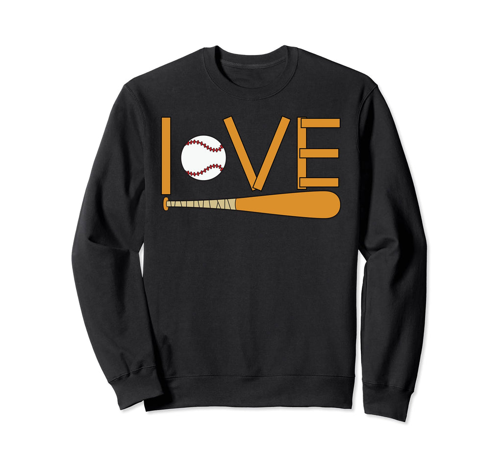 Love Baseball Sweatshirt - Casual Everyday Wear Men Women - T-Shirt, Sweatshirt, Hoodie